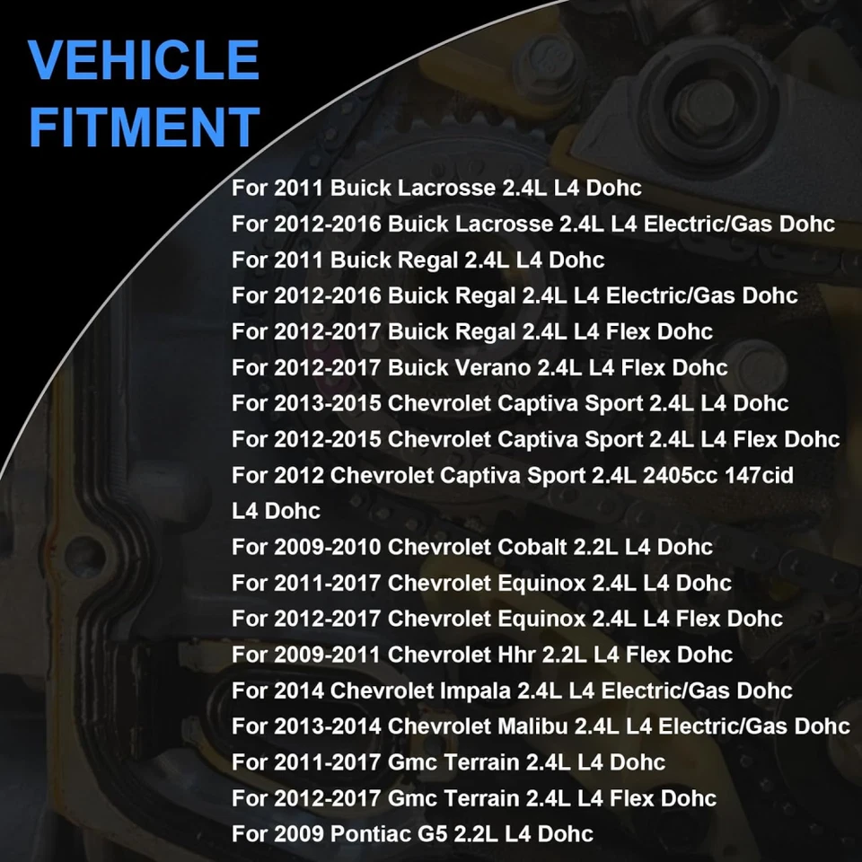 Kit de cadena de distribución de motor 2.4 con bomba de aceite/agua para Chevy GMC Buick 2011-2017 Foto 3 de 4