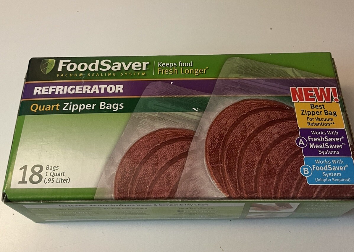 FoodSaver 1Quart Vacuum Bags Food Multilayer 18 Ct. eBay