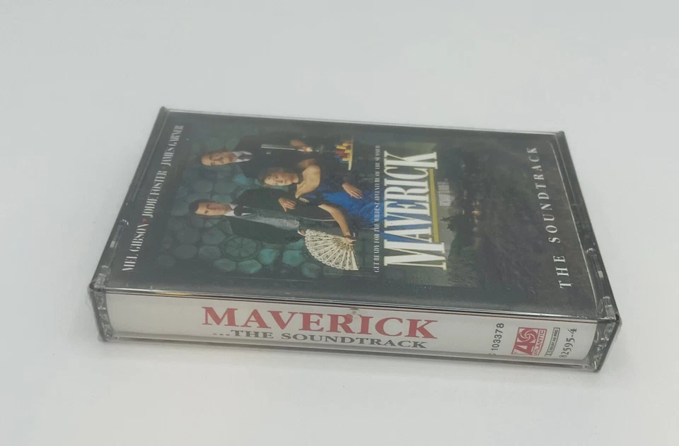 Mel Gibson Jody Foster James Garner Maverick Movie Soundtrack Cassette Tape Seal - Image 3 of 4