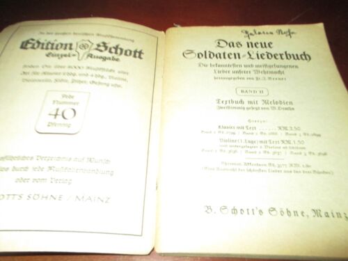 German Das Zweite Neuie Soldaten Liederbuch Song Book - Picture 2 of 4