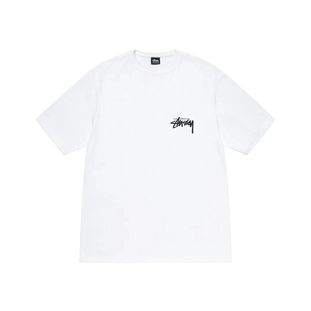 Stussy 8 Ball Plush T-Shirt Tee(White) Size Medium-IN HAND***New