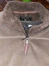 True grit Polar Fleece & Sherpa Lined 1/4 Zip Pullover with Pockets small nwt