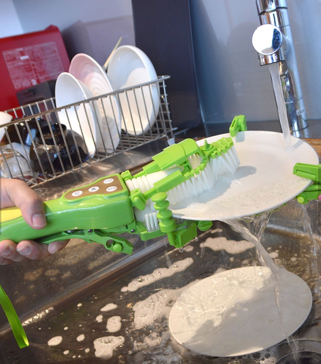 Thanko Hand Held Hold Dishwasher Rotation Dish Wash Automatic HDWSMC02 650g