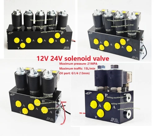 1PC Excavator Electronically controlled Hydraulic Solenoid Valve 12V 24V