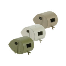 Spur N Camping Ei Anhänger DDR geschlossen 3er Set, je einfarbig lackiert