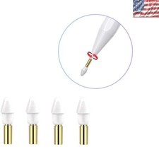 4-Pack White Silicone Stylus Replacement Tips for K10   No Noise, Scratch-Free