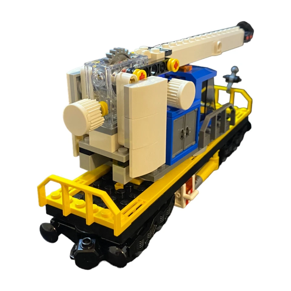 Lego® Kranwaggon und Holzwaggon Lego City Set 60198 Erweiterung Eisenbahn Kran - Bild 3 von 4