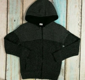 fleece lined hooded cardigan