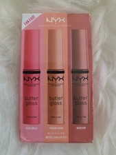 NWB NYX Professional Makeup Lip Butter Gloss Kit Lip Trio