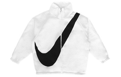 Nike Sportswear Swoosh Big Logo Sherpa Reversible Jacket