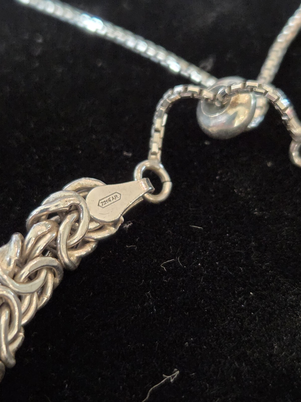 Sterling Silver 925  Bolo Pullstring Adjistable B… - image 5