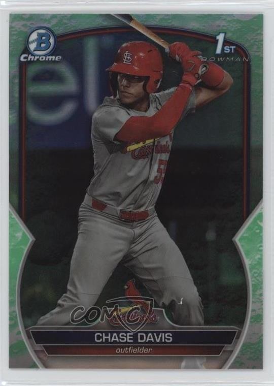2023 Bowman Draft Chrome Lunar Glow Refractor Chase Davis #BDC-48 0w27