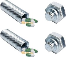 2PCS Small Pocket Pill Box Portable Mini Pill Organizer Case Waterproof Metal...