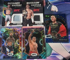 UFC Lot Brock Lesnar Tri Color Select Garbrandt Scope Prizm Zhang Weili +...