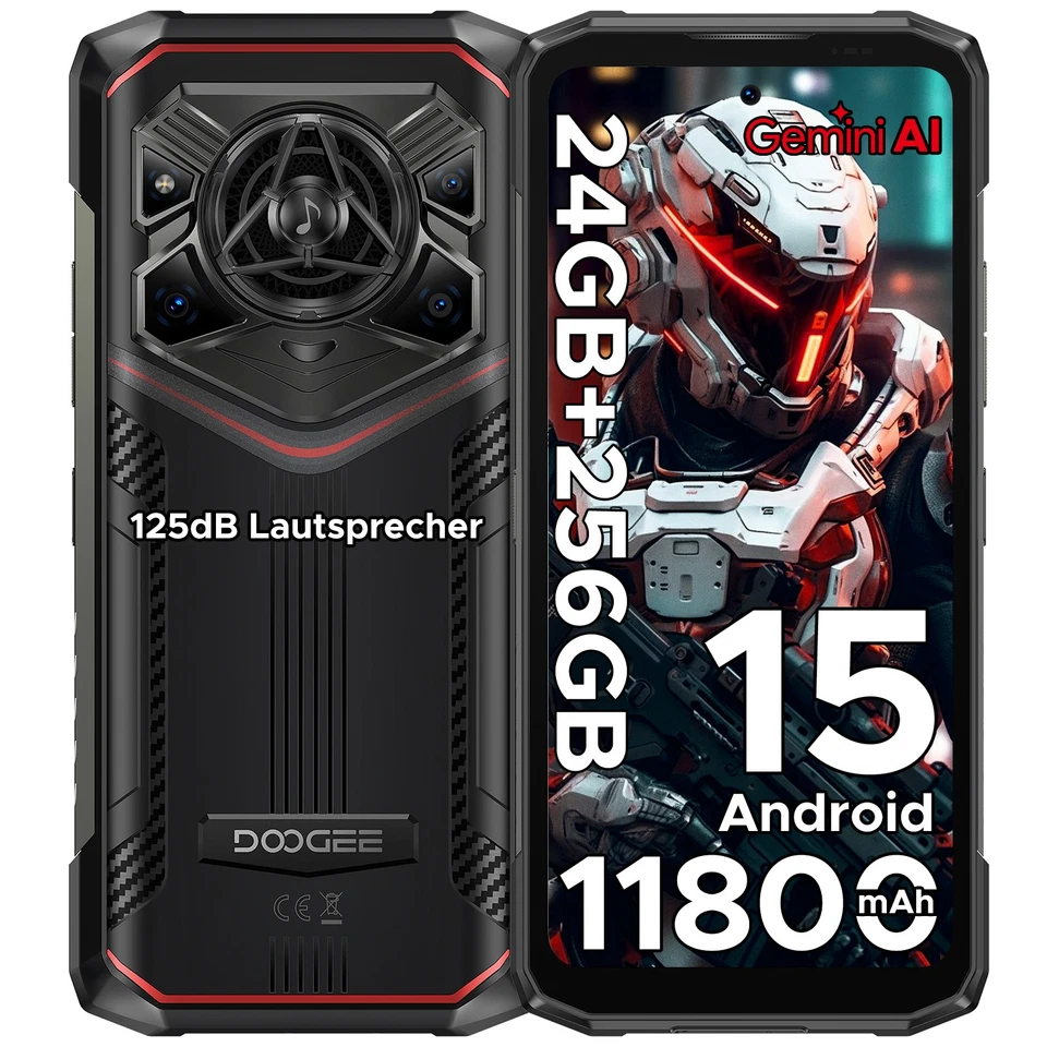 DOOGEE Blade20Pro Android 15 Rugged Phone 24GB+256GB 11800mAh Handy WIFI-5G 2025
