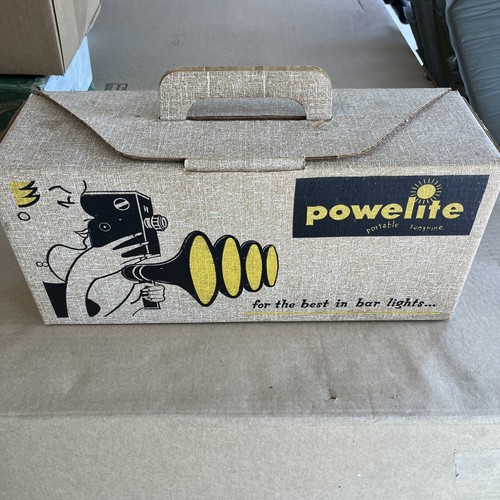 Vintage 1960’s Powelite Portable Sunshine Model 10 Carry-Pak Works!