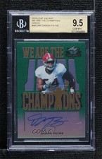 2018 Leaf Valiant We Are the Champions Green 54/60 Daron Payne BGS 9.5 Auto s5q