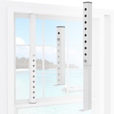  Short 2 Pcs Adjustable Window Lock Bar, Window AC Security Bars for Child S...