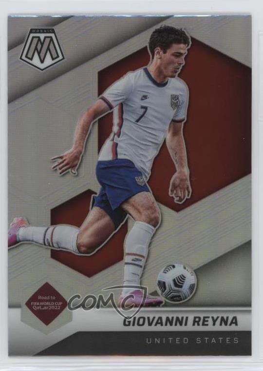 2021 Panini Mosaic FIFA Road to World Cup Silver Prizm Giovanni Reyna #104 0ey4