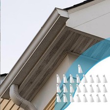 25 Pieces Aluminum Gutter Wedges for 5 Inch Style Gutters for Stable Drainage
