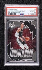2023-24 Panini Mosaic Thunder Road Victor Wembanyama #8 PSA 10 GEM MT Rookie RC