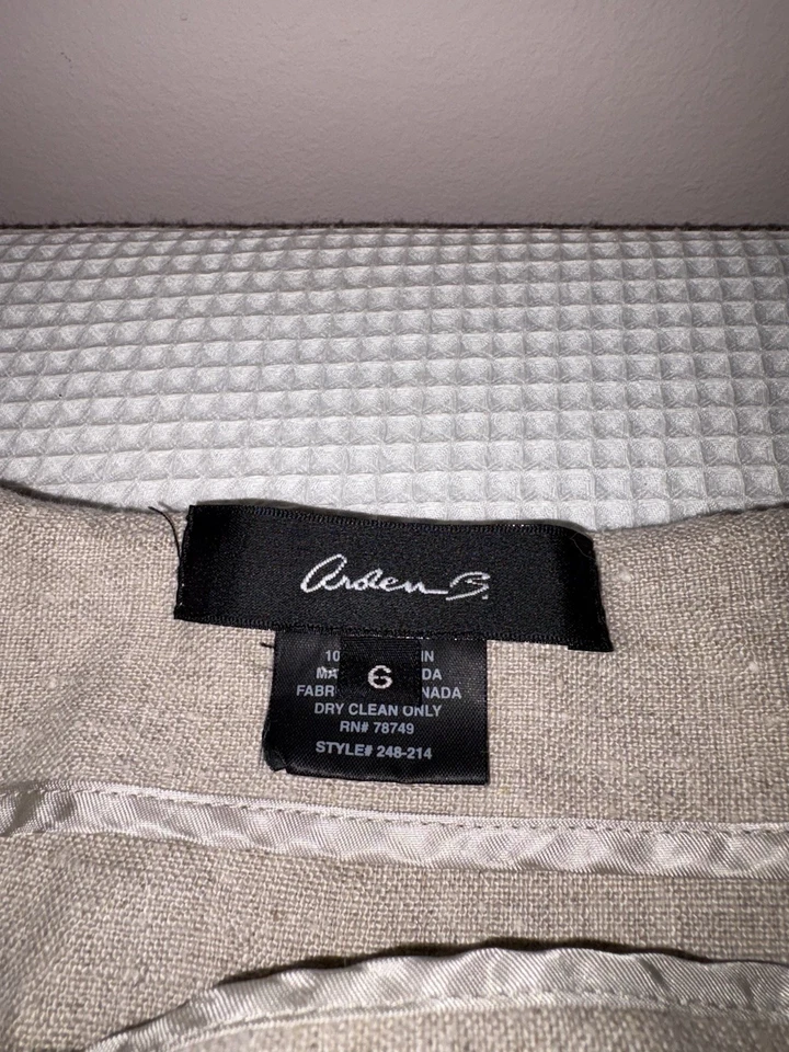 Falda de lino para mujer Arden B Y2K 6 topo con volantes dobladillo playa costera trompeta Foto 2 de 4