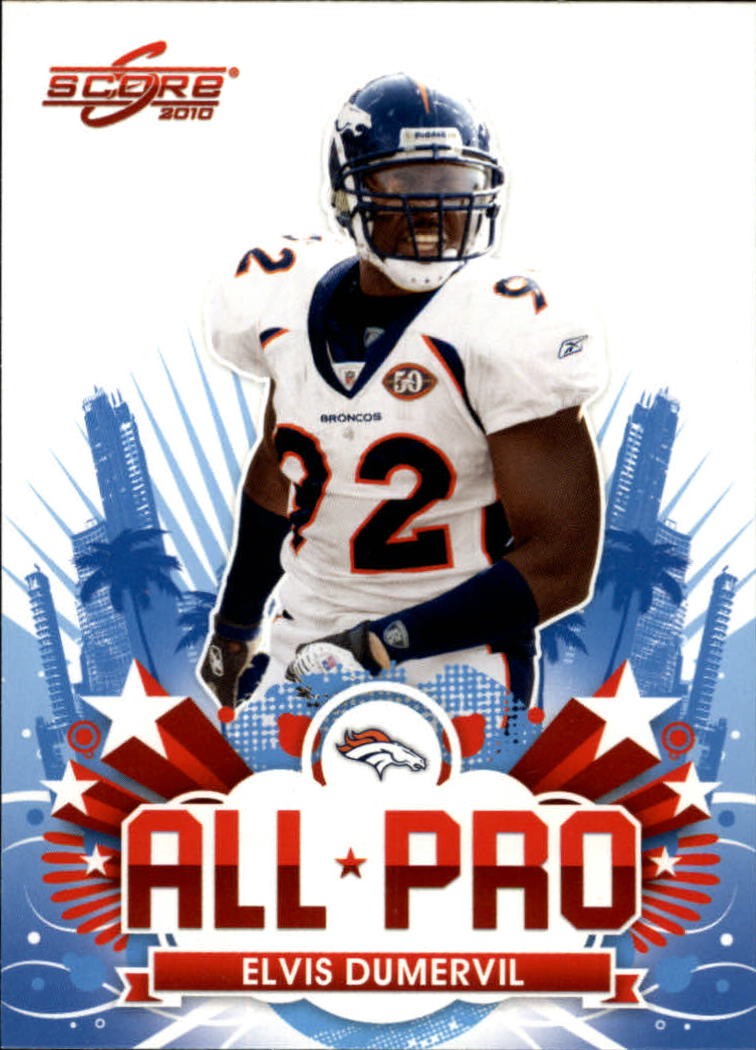 2010 Score All Pro #14 Elvis Dumervil - FB