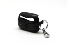 For Apple AirPods Pro Protective Silicone Case Black With Keychain Carabiner