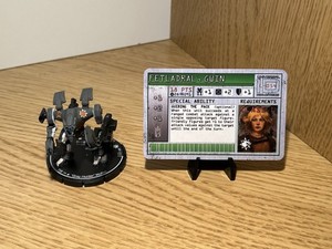WizKids Mechwarrior Clan Wolf “Gray Hunter” Wulfen WS 091 + Gwin Fetladral L-054