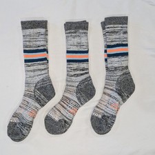 Bombas Men  s Hiking Calf Socks L Hex Tec   3 Pairs