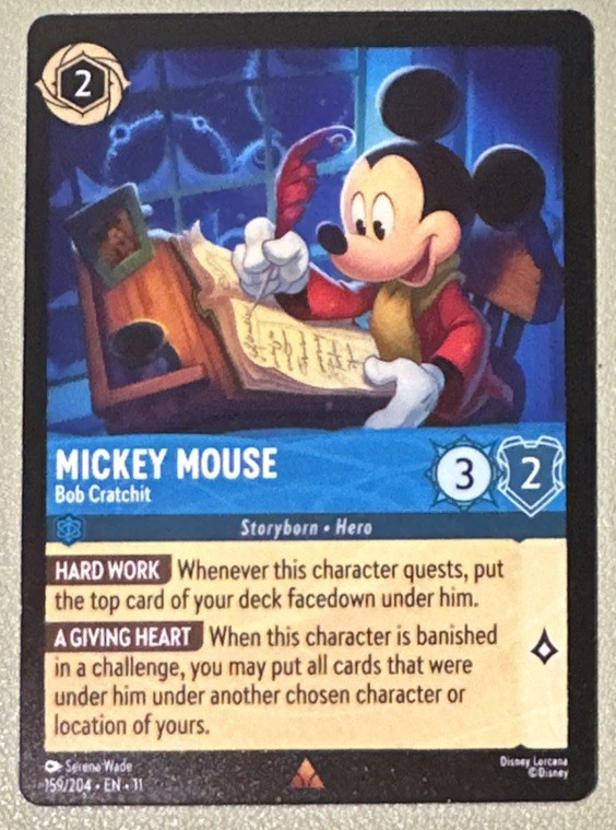 Disney Lorcana Mickey Mouse - Bob Cratchit 159/204 Winterspell