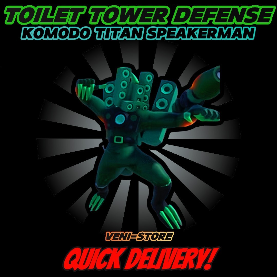 KOMODO TITAN HABLADOR TOILET TOWER DEFENSE - UNIDAD TTD - ¡LO ÚLTIMO!⚡