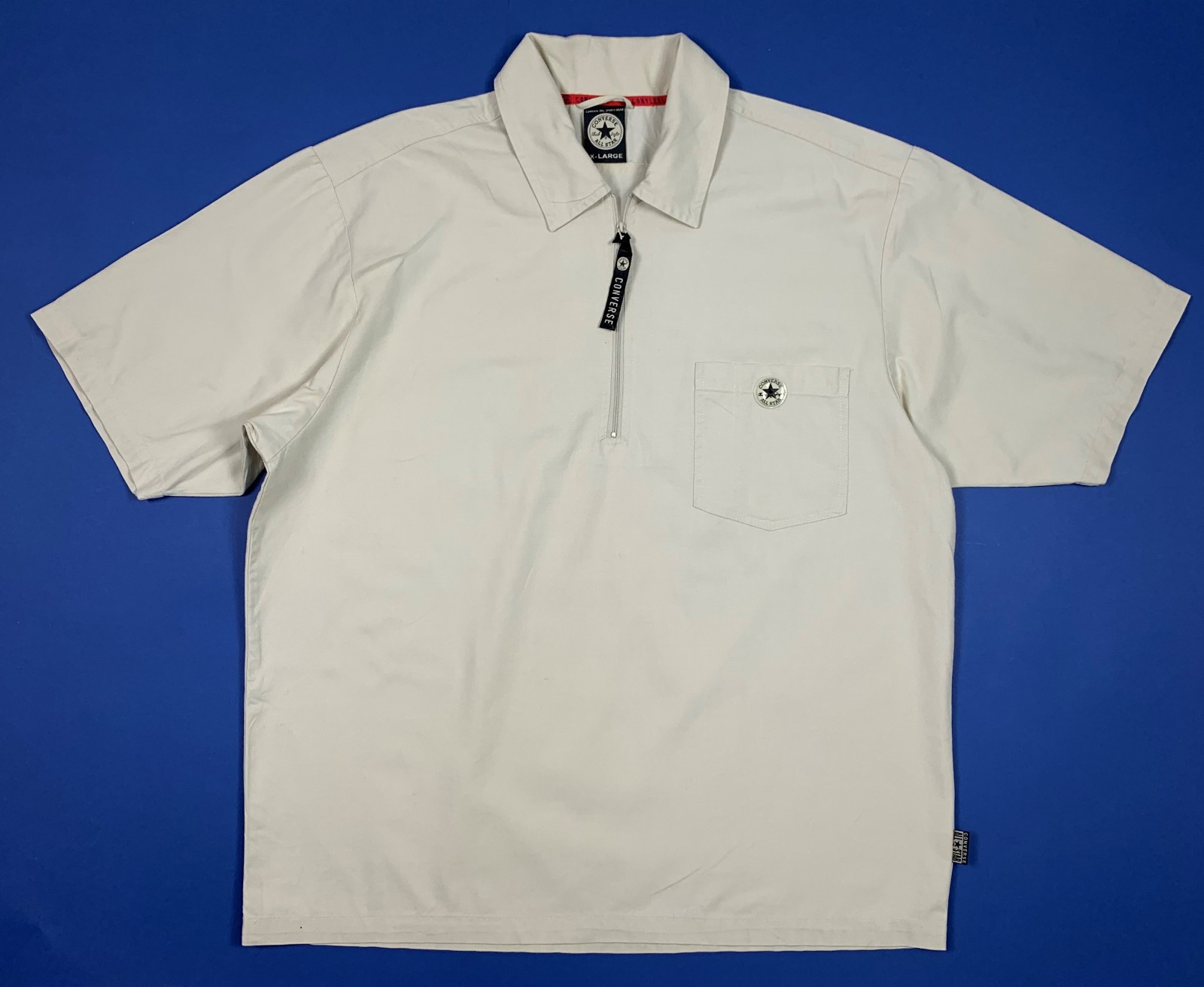 Converse all star shirt maglia polo camicia uomo usato manica corta T8397