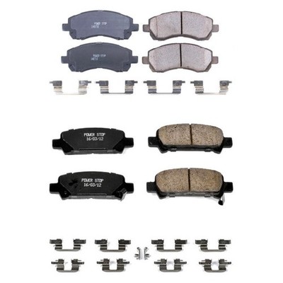 PowerStop Z17 Evolution Plus Ceramic Front & Rear Disc Brake Pad Set
