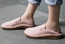 Birkenstock Callan Slip On Clog Pink Suede Womens 39 EU  8 US Medium/Narrow