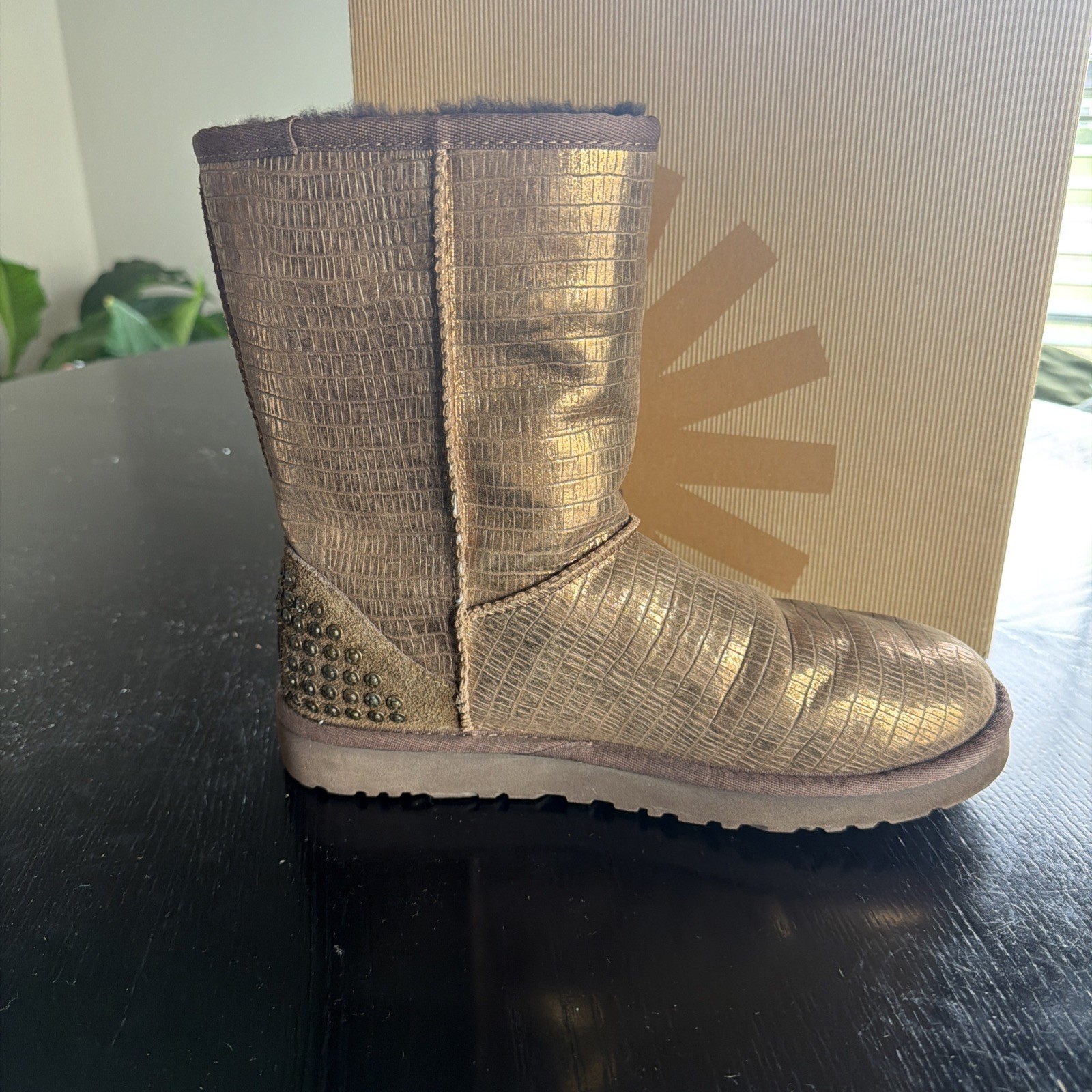 AUTHENTIC UGG Classic Short Lizard Studs Women’s … - image 4