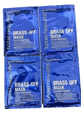 Matrix Brass Off Color Depositing Neutralization Hair Mask 1 oz (4 pack)