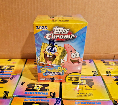 2025 Topps Chrome SpongeBob 25th Anniversary Value Blaster Box