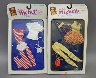 Vintage 1983 Active Eugene Michelle 12  Fashion Doll Outfit Fashion Lot Barbie