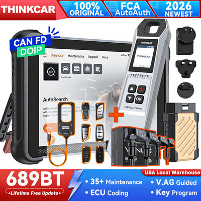 ThinkScan 689BT All Keys Lost Programming Tool TPMS Scanner CANFD &DOIP 35+Reset