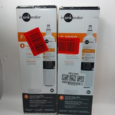 2x InSinkErator F-1000 Standard Instant Hot Dispenser Under-Sink Water Filter