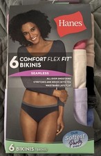 Hanes Size Small 6-Pack Comfort Flex Fit Bikini Panties Underwear