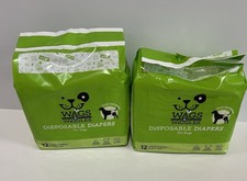 Couches jetables neuves Wags & Wiggles pour chien grande taille 18-22,5"