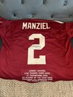 Autographed/Signed Johnny Manziel Texas A&M Maroon Stat College Jersey