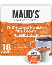 Pumpkin Spice Medium Roast Flavored Coffee Pods For Keurig KCup 18 PCS