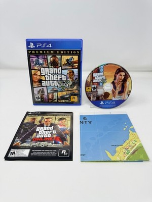 Grand Theft Auto V Premium Edition PS4 Video Game CIB Tested