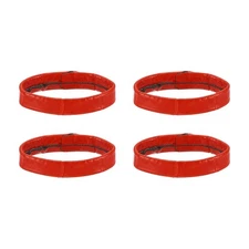 4pcs Leather Watch Band Loops 24mm Replacement Watch Band Keeper, Red