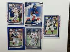 2024 Panini Donruss Optic 5 Card Lot Giants Eli Manning Johnson Nabers Burns
