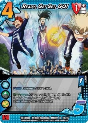 Near Mint UVS  Ready, Get Set, GO! - 1st Edition My Hero Academia: Crimson Rampa