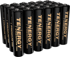 Tenergy Premium PRO Rechargeable AAA 1.2V Batteries, High Capacity 1100Mah Nimh